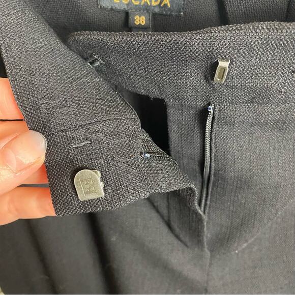 Escada Straight Slim Leg Wool Blend Trousers Slacks Pants Size 36/ US 6 - Picture 7 of 11